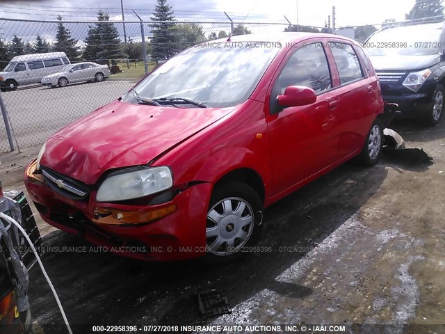 KL1TJ62684B170381 - 2004 CHEVROLET AVEO LS RED photo 2