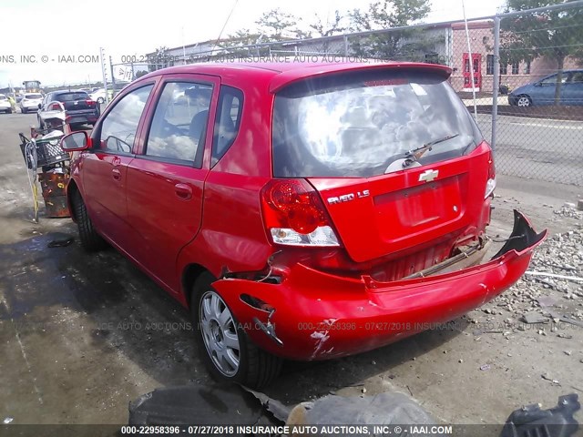 KL1TJ62684B170381 - 2004 CHEVROLET AVEO LS RED photo 3