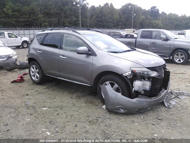 JN8AZ18U79W026763 - 2009 NISSAN MURANO S/SL GRAY photo 1