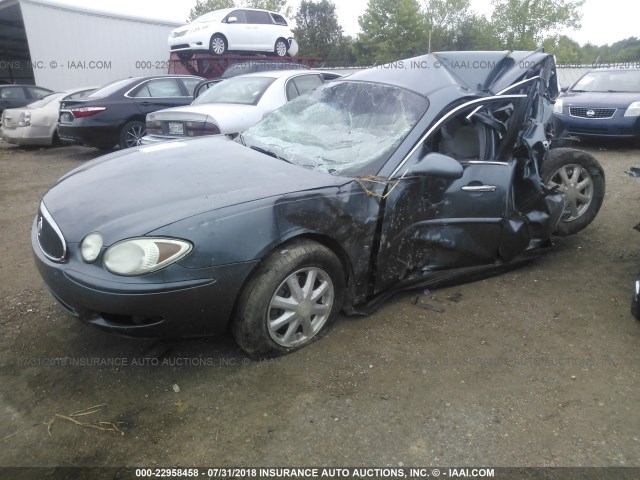 2G4WC582061116358 - 2006 BUICK LACROSSE CX BLUE photo 2