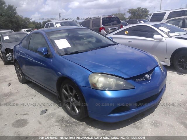 JH4DC53836S022612 - 2006 ACURA RSX BLUE photo 6