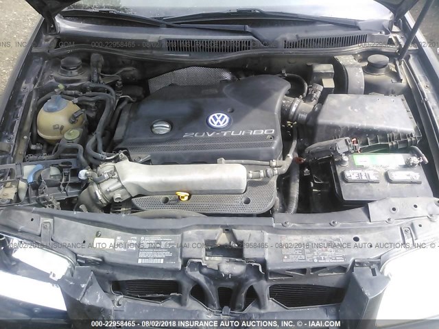 3VWPD69M41M094195 - 2001 VOLKSWAGEN JETTA WOLFSBURG BLACK photo 10