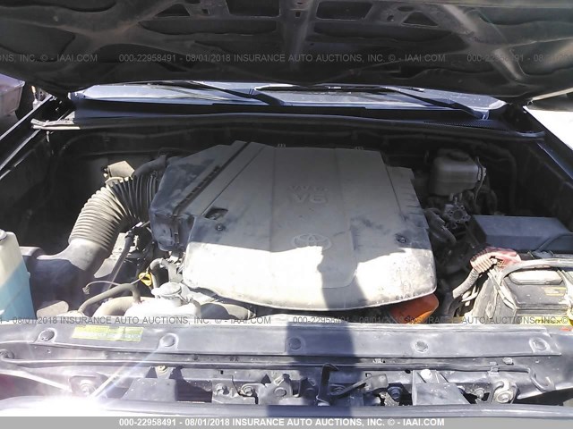 5TEUU4EN0AZ692876 - 2010 TOYOTA TACOMA ACCESS CAB Սև լուսանկար 10