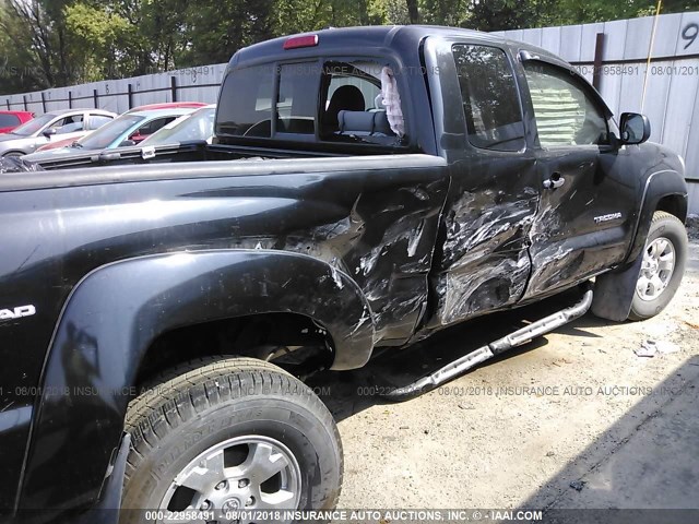 5TEUU4EN0AZ692876 - 2010 TOYOTA TACOMA ACCESS CAB Սև լուսանկար 6