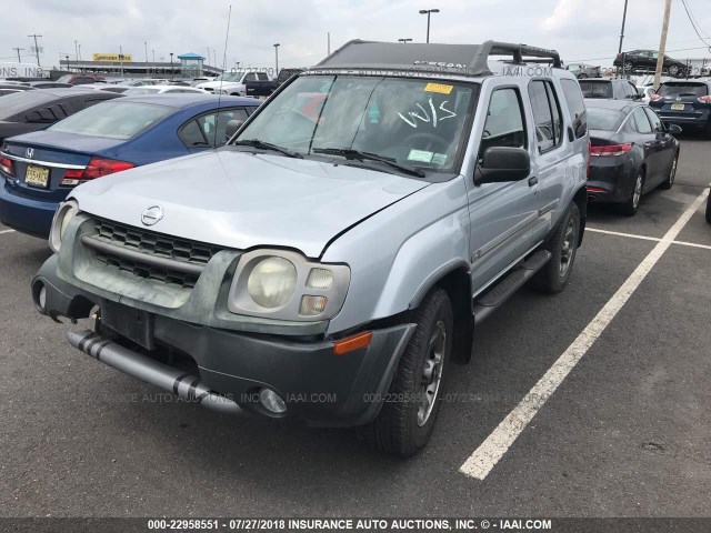 5N1MD28Y22C554519 - 2002 NISSAN XTERRA SE/SC SILVER photo 2