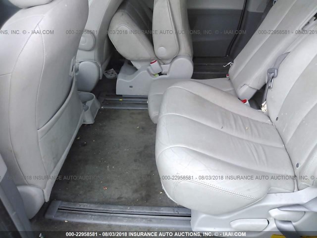 5TDYK3DC3DS348378 - 2013 TOYOTA SIENNA XLE/LIMITED SILVER photo 8