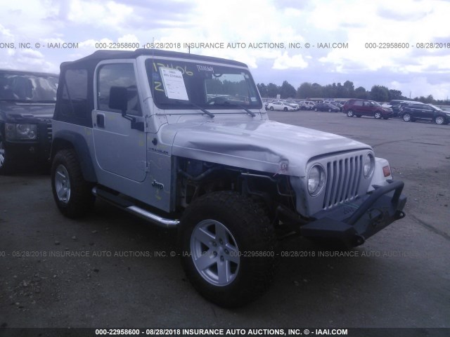 1J4FA39S92P748182 - 2002 JEEP WRANGLER / TJ X SILVER photo 1