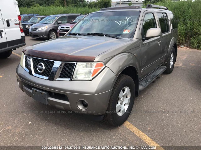 5N1AR18W56C617003 - 2006 NISSAN PATHFINDER LE/SE/XE GRAY photo 2