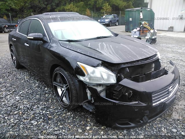 1N4AA51E69C836177 - 2009 NISSAN MAXIMA S/SV BLACK photo 1