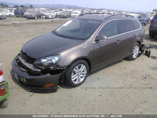 3VWPL8AJ9BM669702 - 2011 VOLKSWAGEN JETTA TDI BROWN photo 2