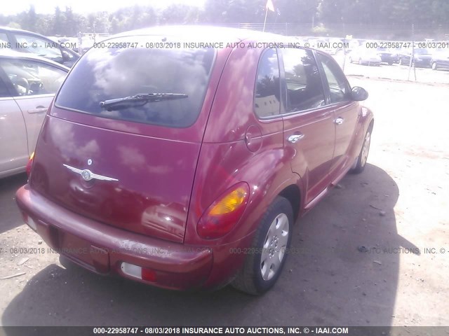 3C4FY58B05T576851 - 2005 CHRYSLER PT CRUISER TOURING RED photo 4