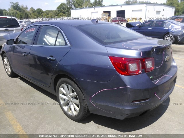 1G11H5SL1EF282163 - 2014 CHEVROLET MALIBU LTZ 蓝色 照片 3