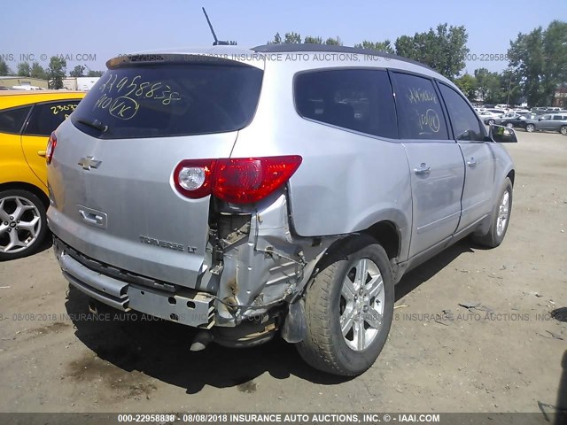 1GNLVGED1AS135018 - 2010 CHEVROLET TRAVERSE LT SILVER photo 4