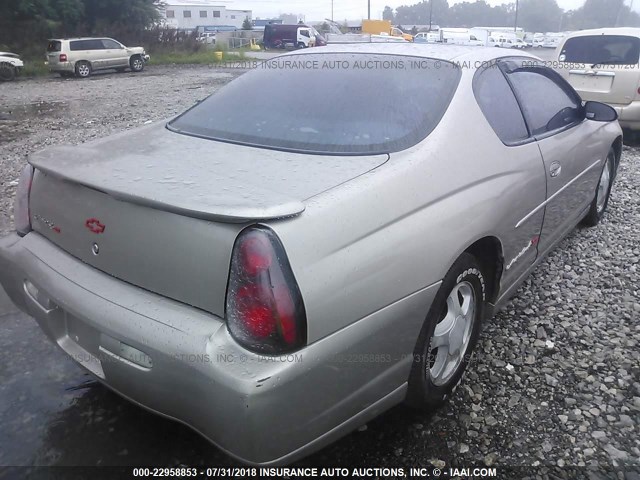 2G1WX15K929364568 - 2002 CHEVROLET MONTE CARLO SS თაფლისფერი ფოტო 4
