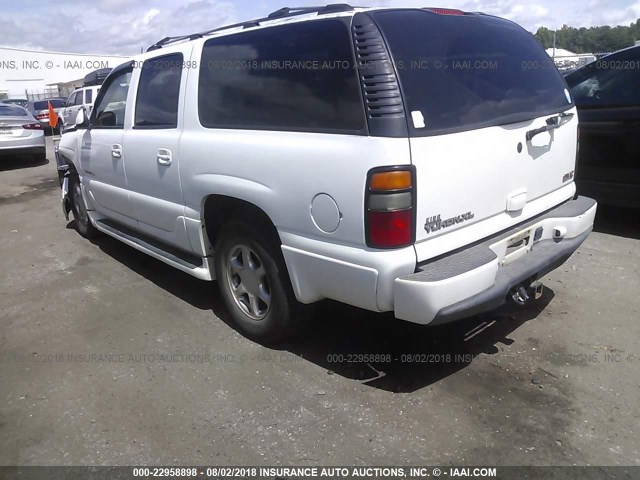 1GKFK66UX4J120216 - 2004 GMC YUKON XL DENALI WHITE photo 3