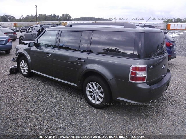 2FMGK5B89FBA08268 - 2015 FORD FLEX SE GRAY photo 3