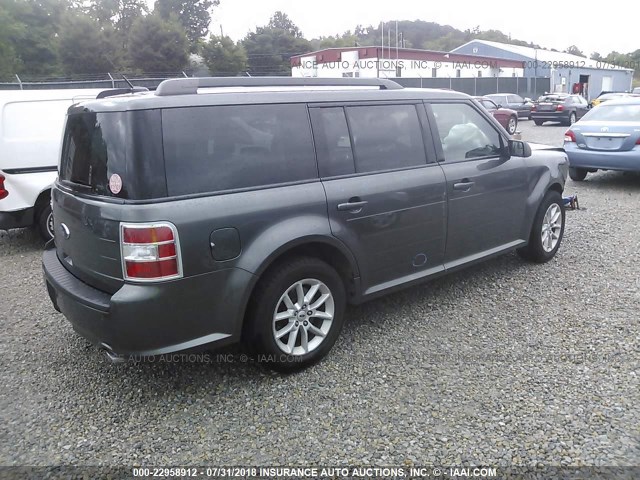 2FMGK5B89FBA08268 - 2015 FORD FLEX SE GRAY photo 4