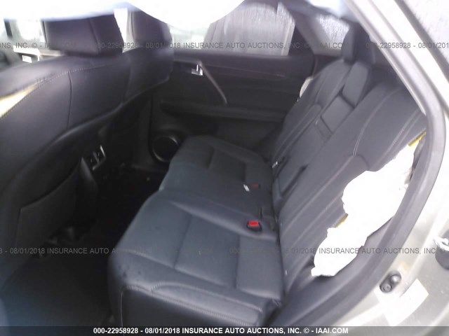 2T2BZMCA9HC090871 - 2017 LEXUS RX 350/BASE/F SPORT GRAY photo 8