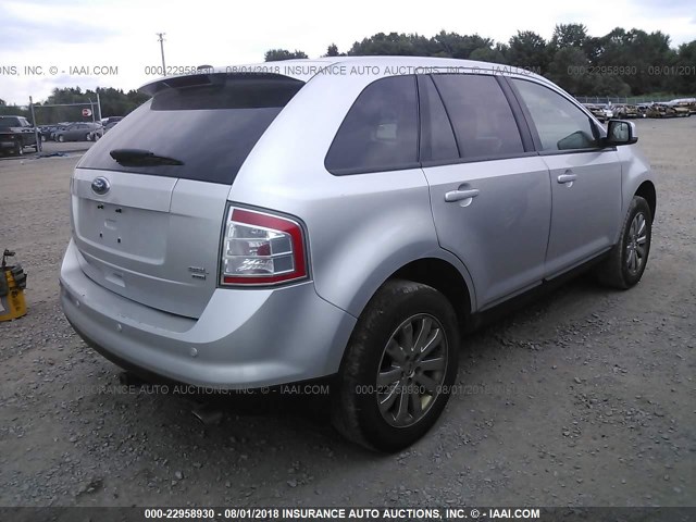 2FMDK4JC6ABB08744 - 2010 FORD EDGE SEL SILVER photo 4