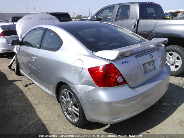 JTKDE177960064650 - 2006 TOYOTA SCION TC SILVER photo 3