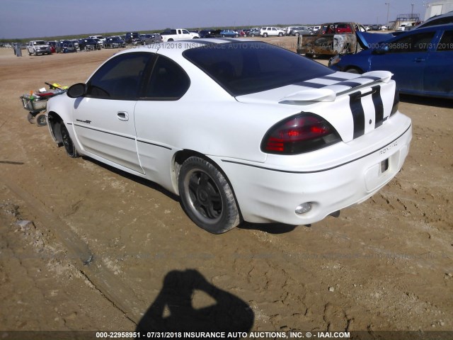 1G2NW12E32C223822 - 2002 PONTIAC GRAND AM GT WHITE photo 3