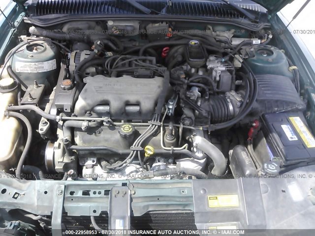 1G3NL52M0WM317904 - 1998 OLDSMOBILE ACHIEVA SL GREEN photo 10