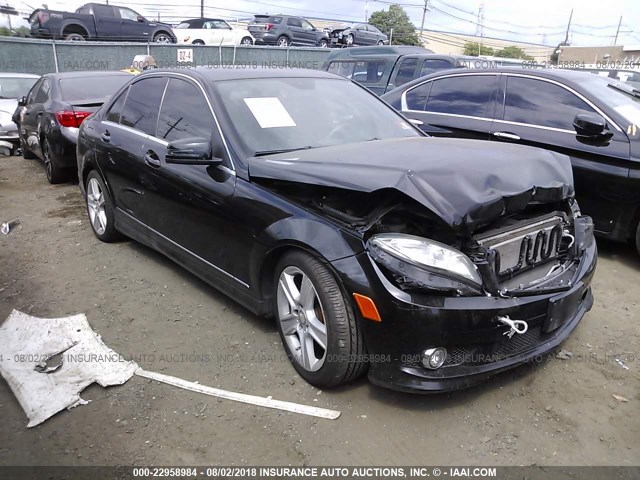 WDDGF8BB5AR093529 - 2010 MERCEDES-BENZ C 300 4MATIC BLACK photo 1