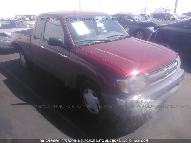 4TAVL52N9XZ536577 - 1999 TOYOTA TACOMA XTRACAB MAROON photo 1