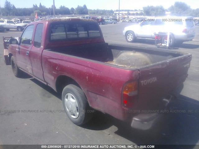 4TAVL52N9XZ536577 - 1999 TOYOTA TACOMA XTRACAB MAROON photo 3