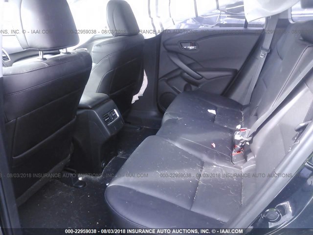 5J8TB3H75JL003424 - 2018 ACURA RDX ADVANCE BLACK photo 8