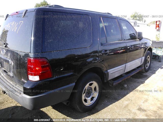1FMPU16L93LC53293 - 2003 FORD EXPEDITION XLT BLACK photo 4