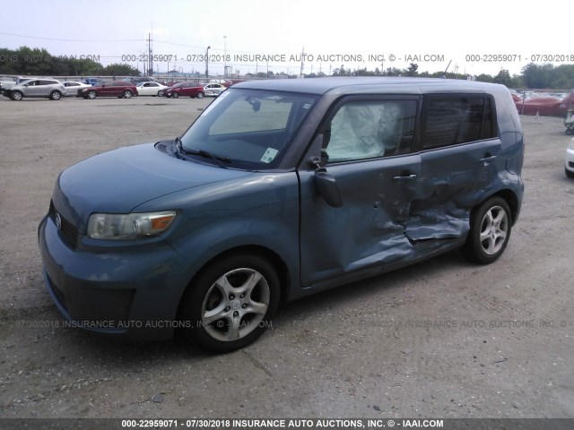 JTLKE50E881038640 - 2008 TOYOTA SCION XB Mavi foto 2