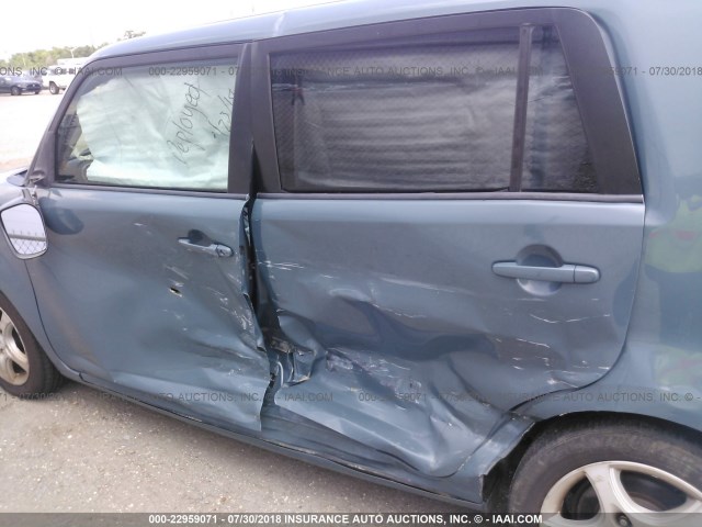 JTLKE50E881038640 - 2008 TOYOTA SCION XB Mavi foto 6