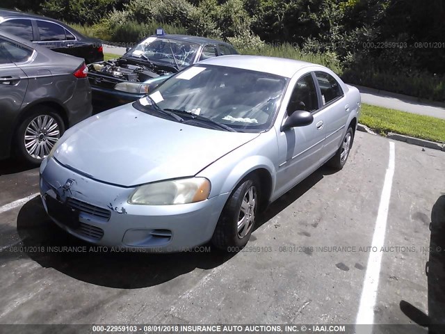 1B3EL36R82N193770 - 2002 DODGE STRATUS SE Light Blue photo 2