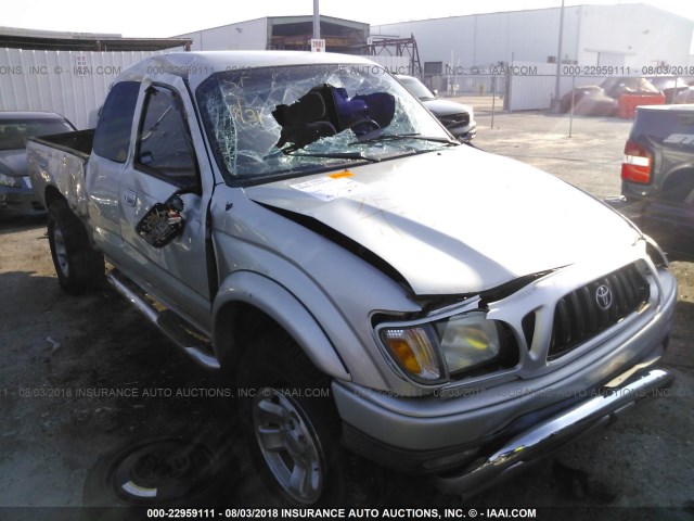 5TESN92N21Z797568 - 2001 TOYOTA TACOMA XTRACAB PRERUNNER SILVER photo 1