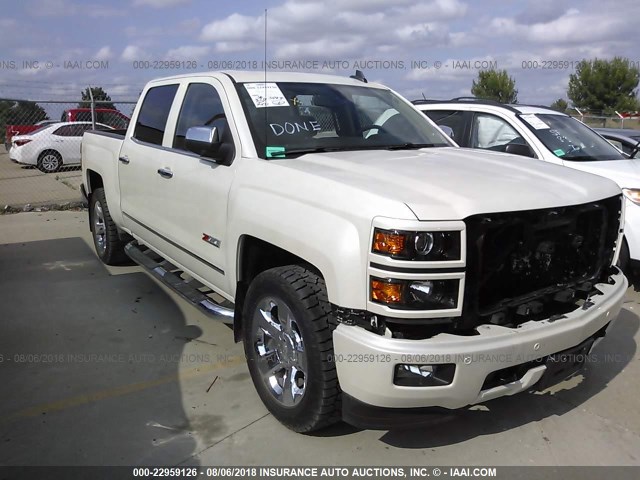 3GCUKSEC7FG355763 - 2015 CHEVROLET SILVERADO K1500 LTZ WHITE photo 1