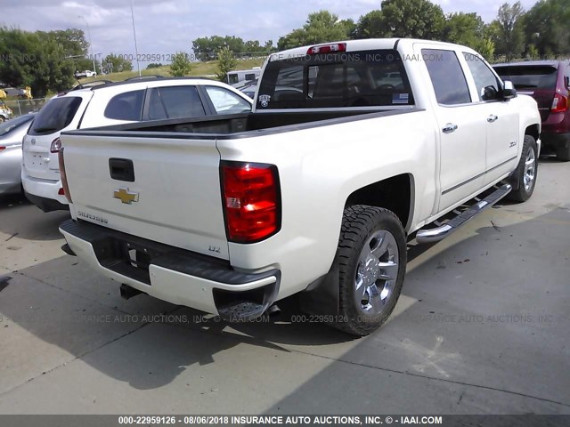 3GCUKSEC7FG355763 - 2015 CHEVROLET SILVERADO K1500 LTZ WHITE photo 4