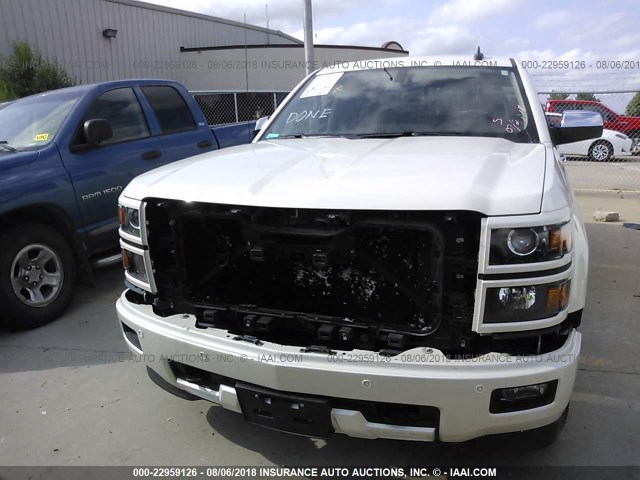 3GCUKSEC7FG355763 - 2015 CHEVROLET SILVERADO K1500 LTZ WHITE photo 6