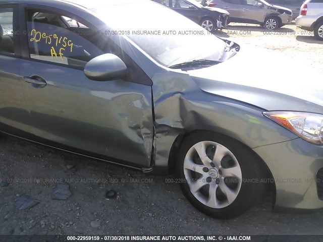 JM1BL1TF2D1778726 - 2013 MAZDA 3 I TEAL photo 6