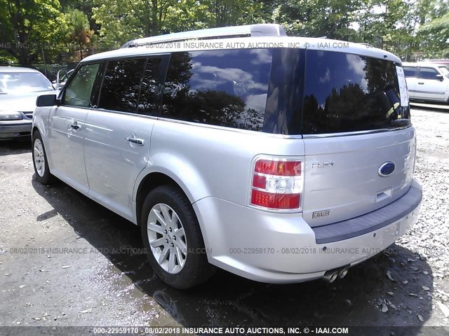 2FMDK52C89BA10556 - 2009 FORD FLEX SEL SILVER photo 3