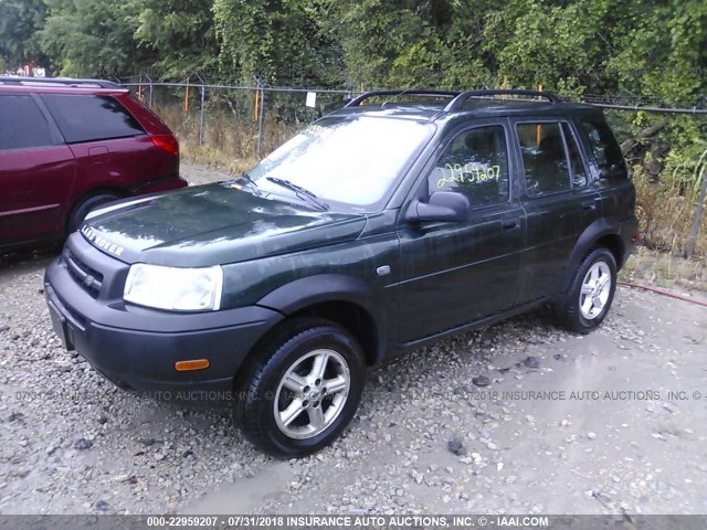 SALNM22223A228707 - 2003 LAND ROVER FREELANDER S GREEN photo 2