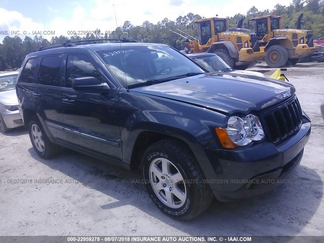 1J8GS48K98C150410 - 2008 JEEP GRAND CHEROKEE LAREDO BLACK photo 1