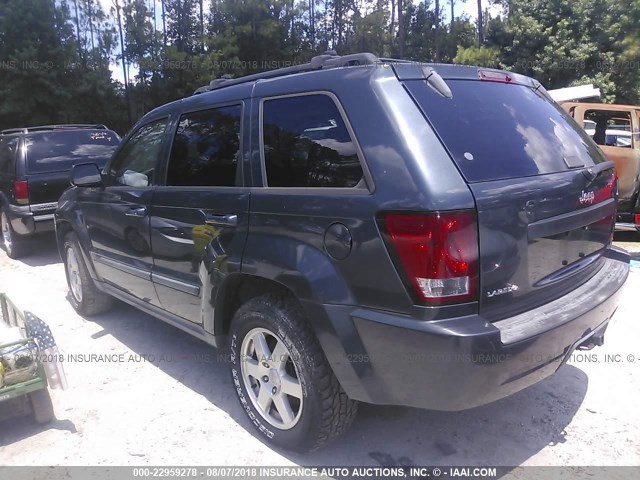 1J8GS48K98C150410 - 2008 JEEP GRAND CHEROKEE LAREDO BLACK photo 3