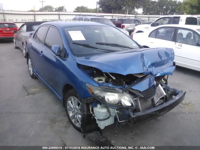 2T1BU4EE6AC485146 - 2010 TOYOTA COROLLA S/LE/XLE BLUE photo 1