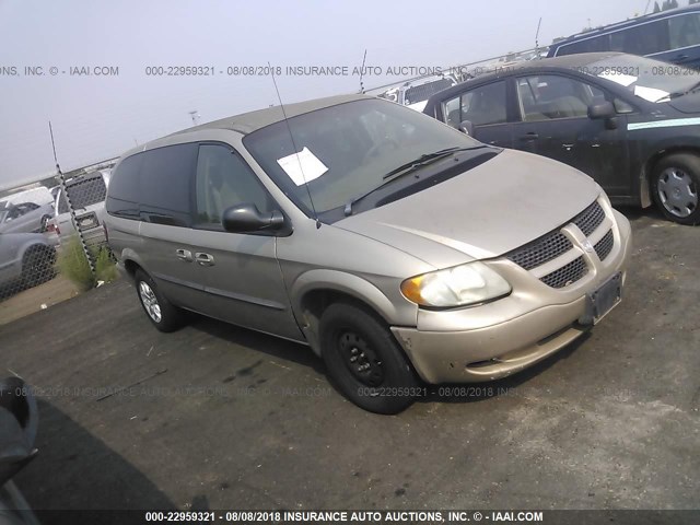 1B4GP44342B650153 - 2002 DODGE GRAND CARAVAN SPORT GOLD photo 1