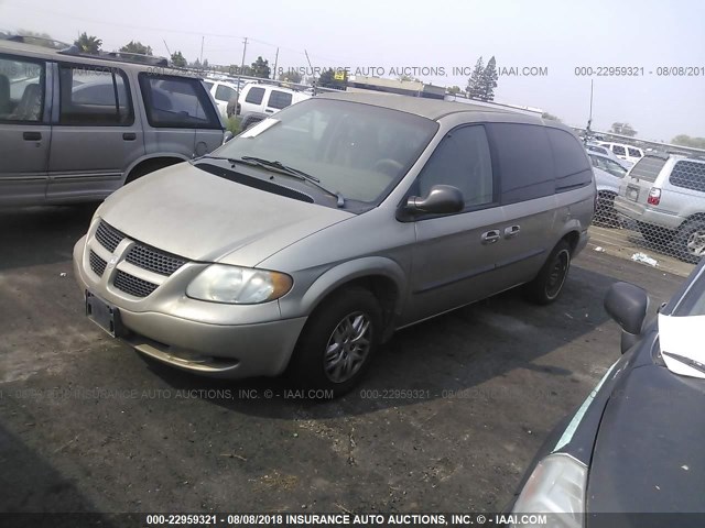 1B4GP44342B650153 - 2002 DODGE GRAND CARAVAN SPORT GOLD photo 2