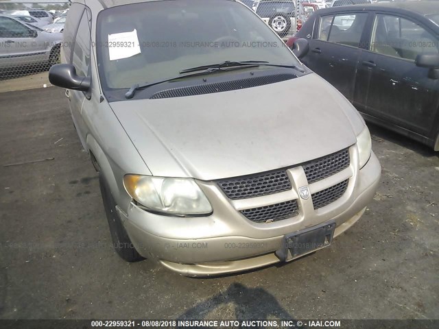 1B4GP44342B650153 - 2002 DODGE GRAND CARAVAN SPORT GOLD photo 6