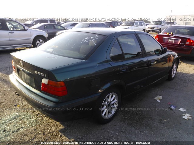 WBACD4321WAV60390 - 1998 BMW 328 I AUTOMATIC მწვანე ფოტო 4