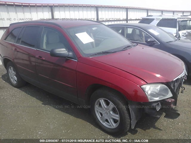 2C4GF68455R425749 - 2005 CHRYSLER PACIFICA TOURING RED photo 1