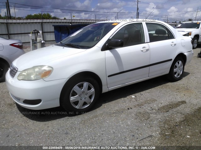 1NXBR32E68Z015644 - 2008 TOYOTA COROLLA CE/LE/S WHITE photo 2